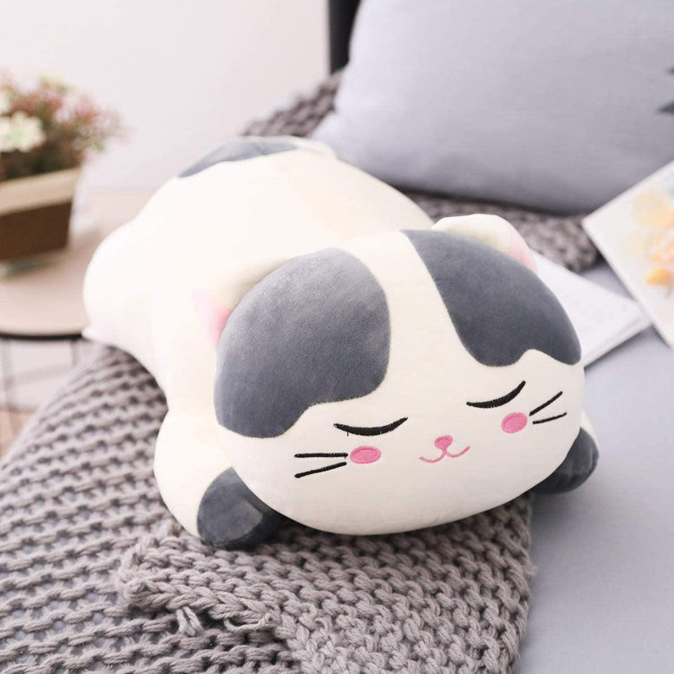 Zoomie Kids Cat Big Plush Hugging Pillow, Super Soft Kitten Kitty